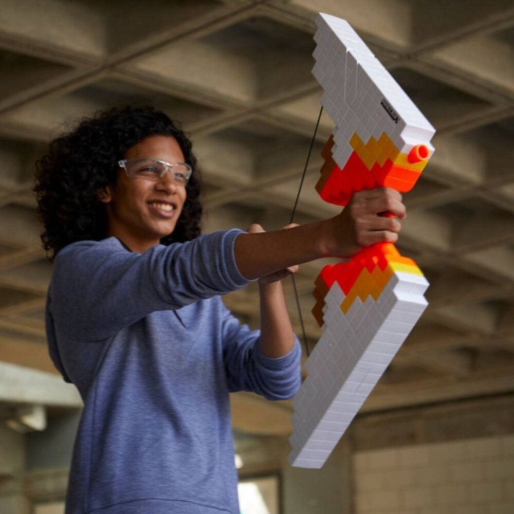 NEW NERF Minecraft Sabrewing Motorized Blaster Bow Dart Gun Cosplay Halloween